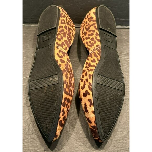 Time and Tru Comfort Leopard Print Point Toe Ballet Flat Women's Size 11 - Picture 8 of 10